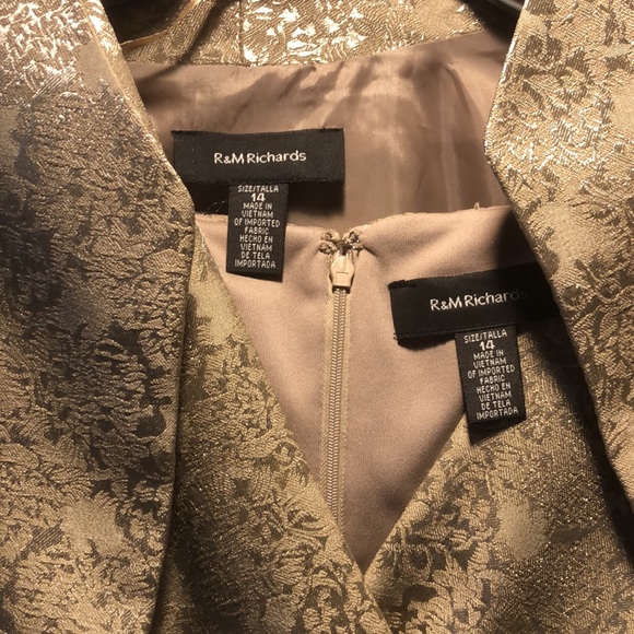 R&M Richards 2 piece mother of the bride or holiday dress - Picture 2 of 9